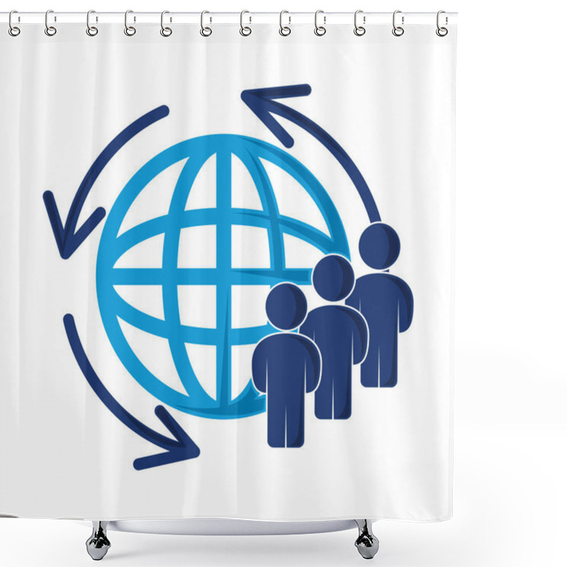 Personality  World Overpopulation Awareness Isolated Design Shower Curtains