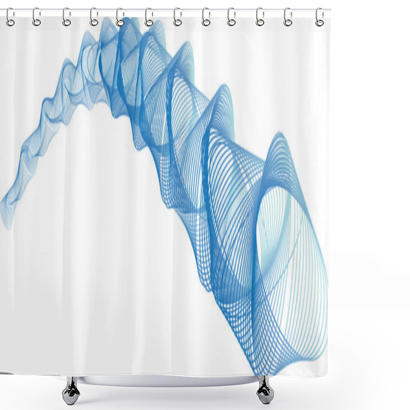 Personality  Swirling Lines Shower Curtains