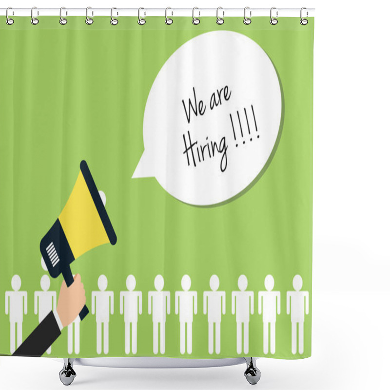 Personality  We Are Hiring Shower Curtains