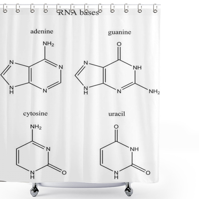 Personality  List Of RNA Bases Shower Curtains