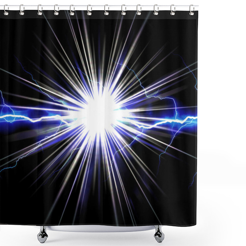 Personality  Shocking Lightning Burst Shower Curtains