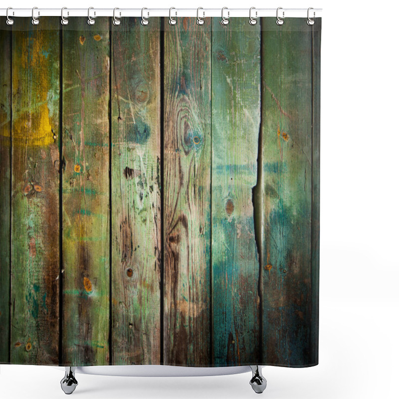 Personality  Old Wood Background Shower Curtains