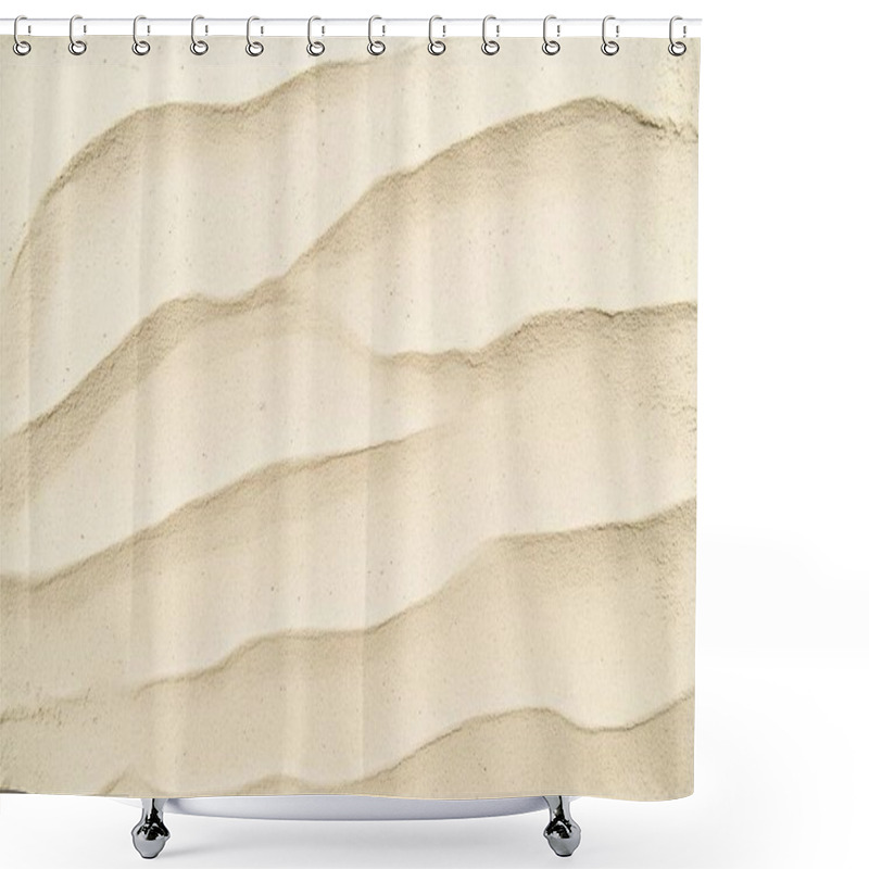 Personality  Beige Sand Textures: Perfect For Natural And Minimalist Designs Shower Curtains