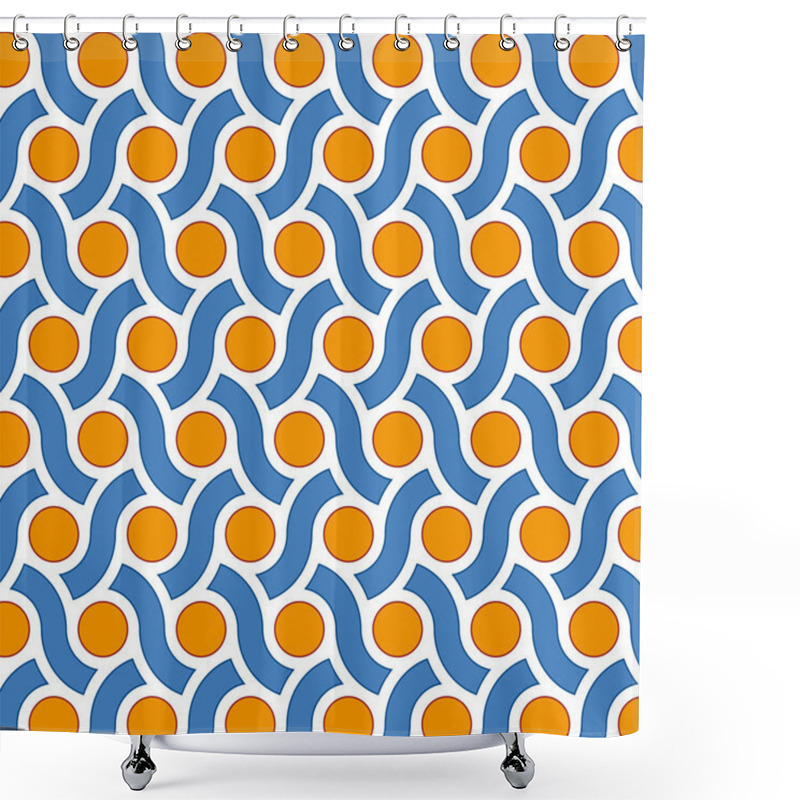 Personality  Geometric Background Shower Curtains