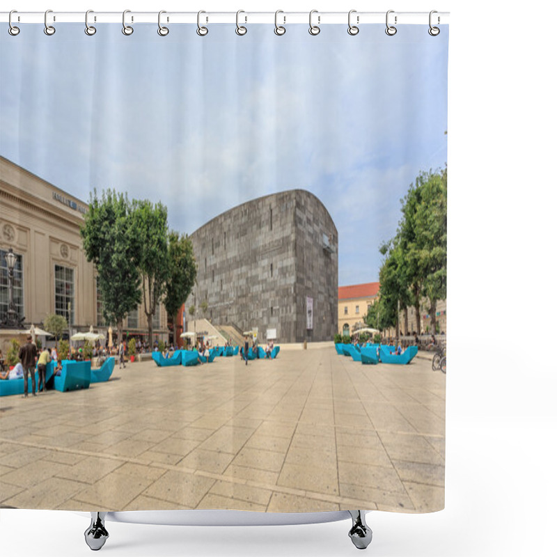 Personality  Mumok (Museum Moderner Kunst) Museum Of Modern Art Shower Curtains