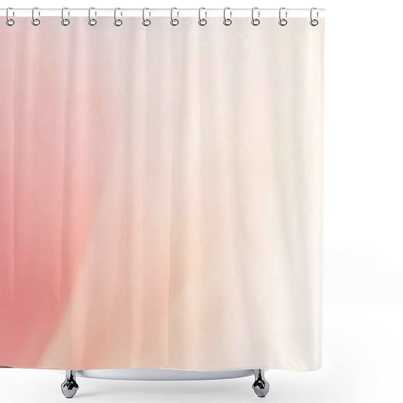 Personality  Soft Pink And Peach Gradient Minimalist Background Shower Curtains