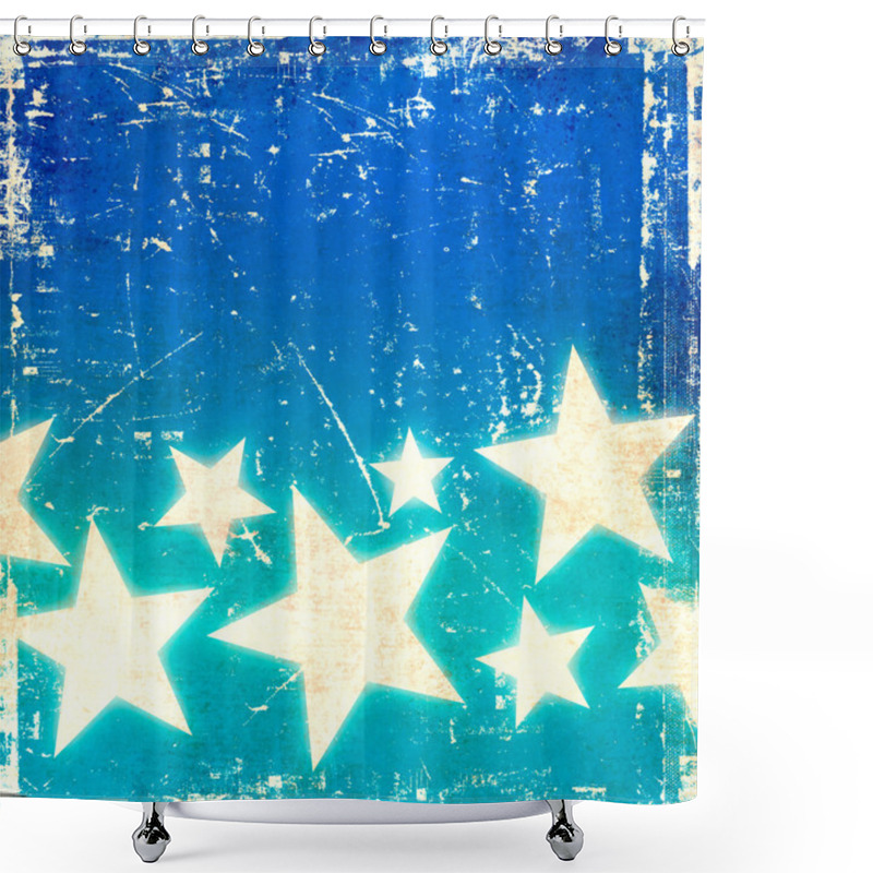 Personality  Grunge Stars Background Shower Curtains