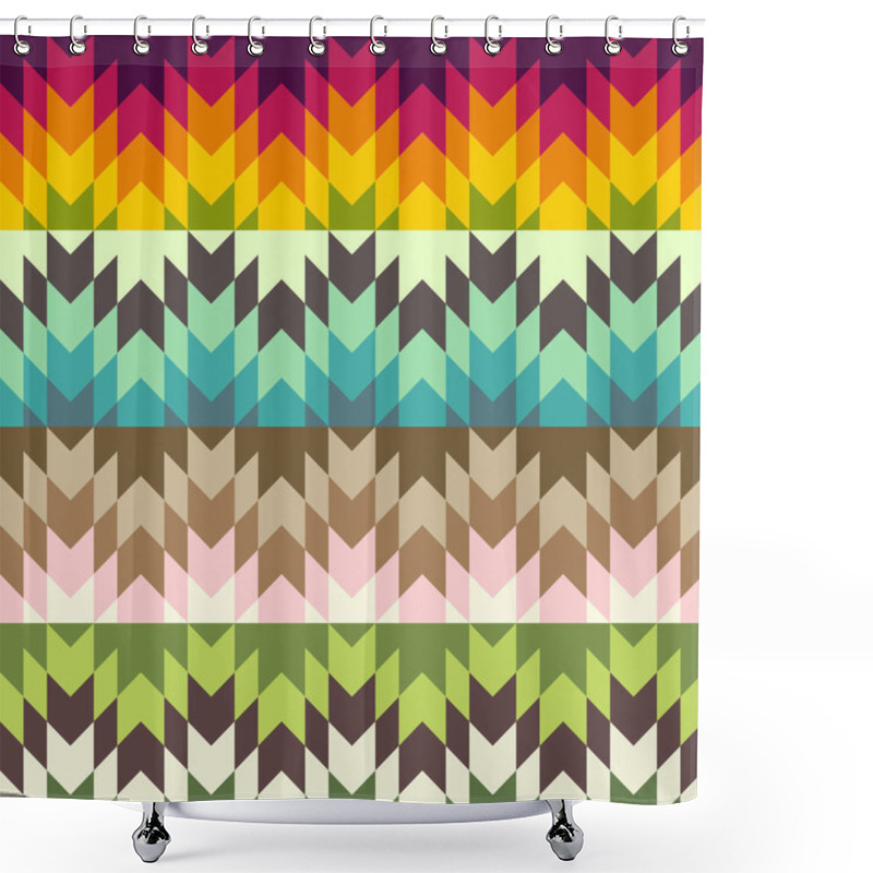 Personality  Abstract Ethnic Pattern Shower Curtains