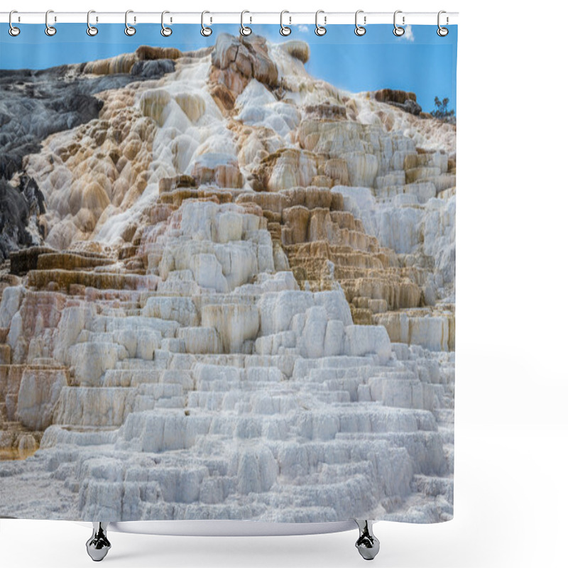 Personality  Mammoth Hot Spings In Yellowstone National Park, Wyoming, USA Shower Curtains