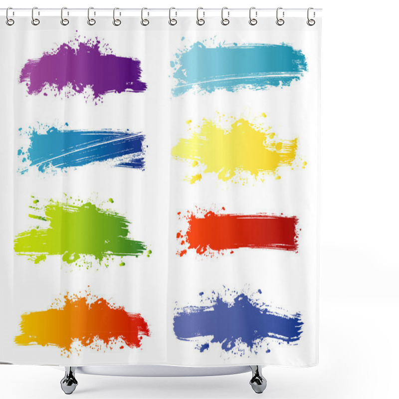 Personality  Splash Background Shower Curtains