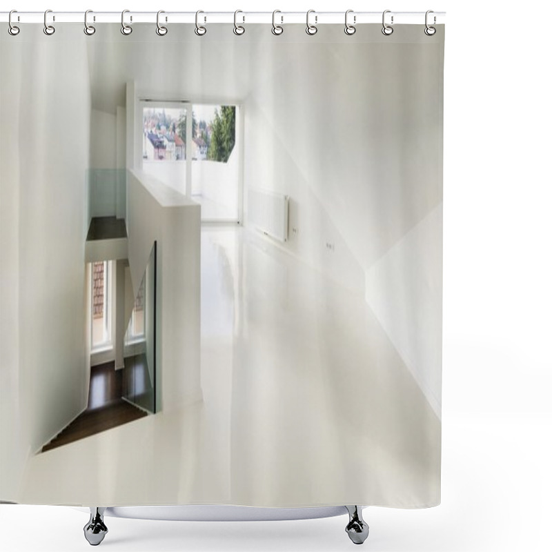 Personality  Empty Attic Room Shower Curtains