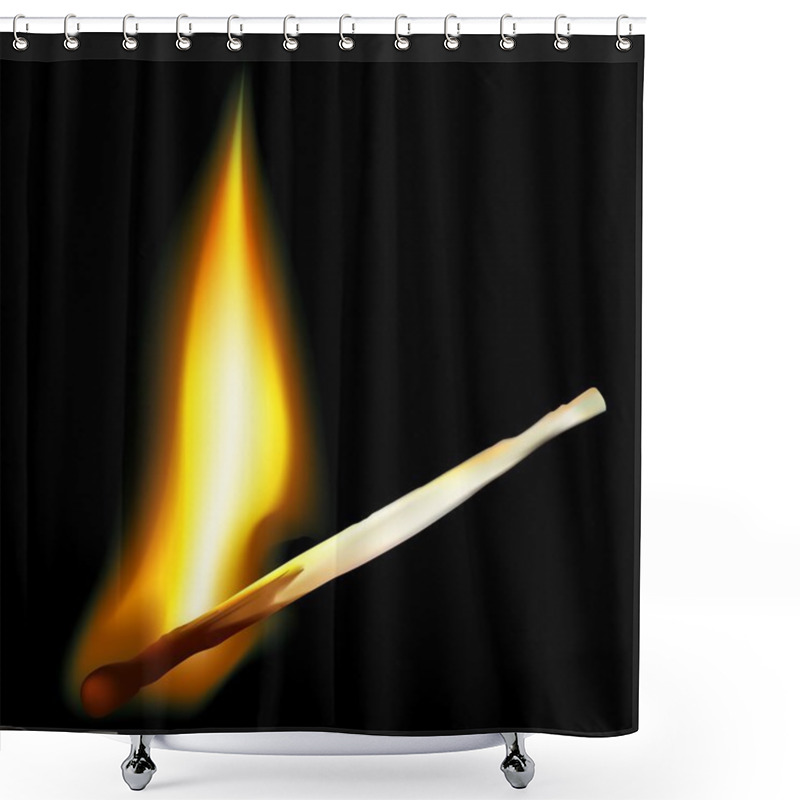 Personality  Safety Match Shower Curtains