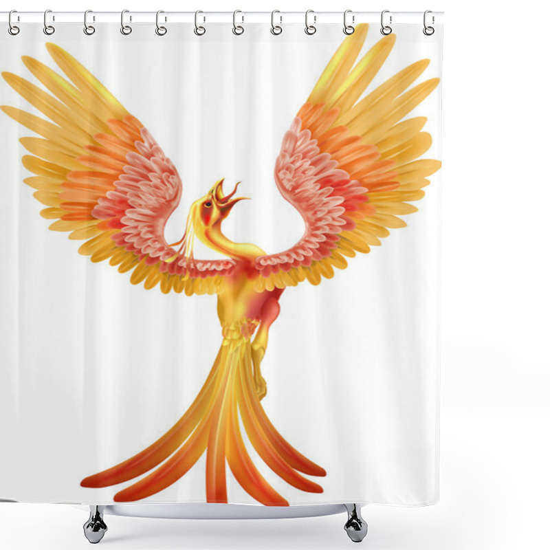 Personality  A Phoenix Rising From The Ashes Shower Curtains