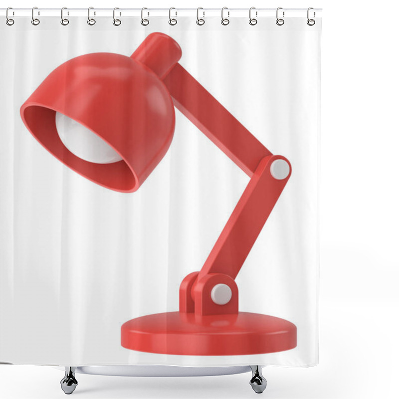 Personality  Table Lamp. Desk Lamp. 3D Illustration. Shower Curtains