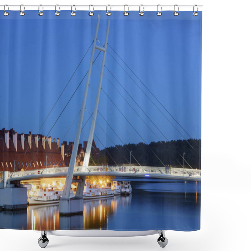 Personality  Pedestrian Bridge In Mikolajki Shower Curtains