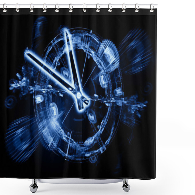 Personality  World Of Time Shower Curtains