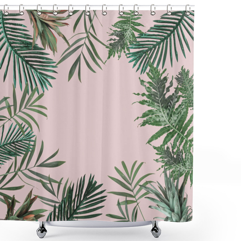 Personality  Creative Tropical Pattern With Leaves Shower Curtains