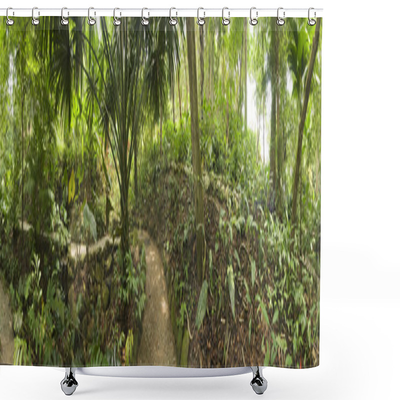 Personality  Tropical Garden, Malaysia Shower Curtains