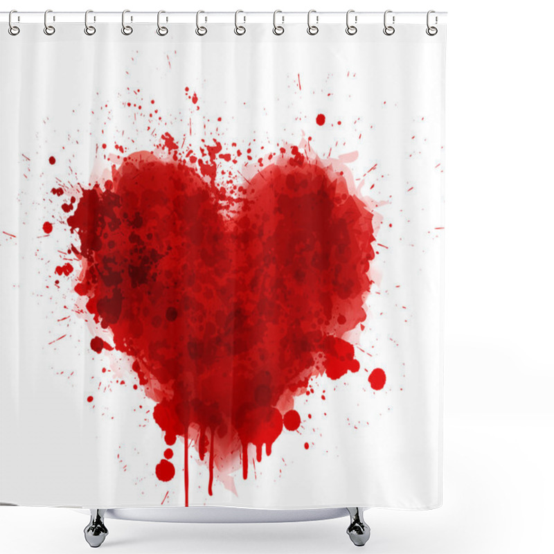 Personality  Love Abstract Card. Shower Curtains