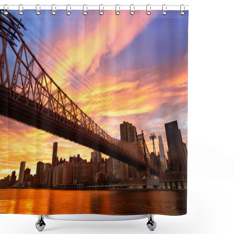 Personality  NYC Queensboro Bridge Shower Curtains