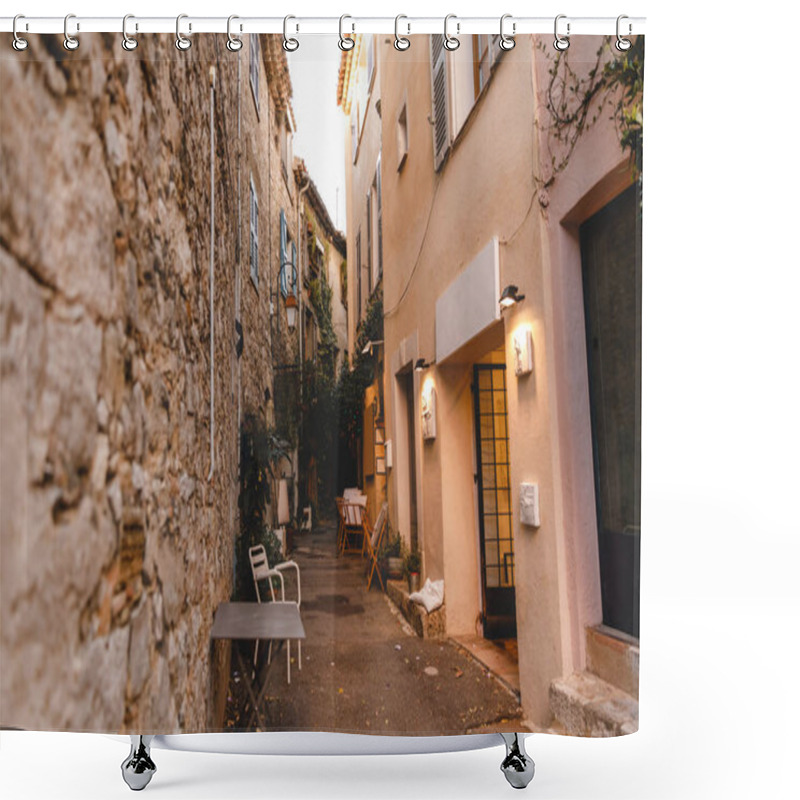 Personality  Narrow Street Shower Curtains