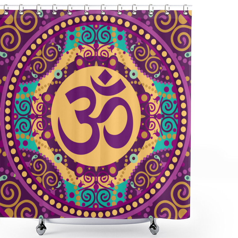 Personality  Mandala Ohm Shower Curtains