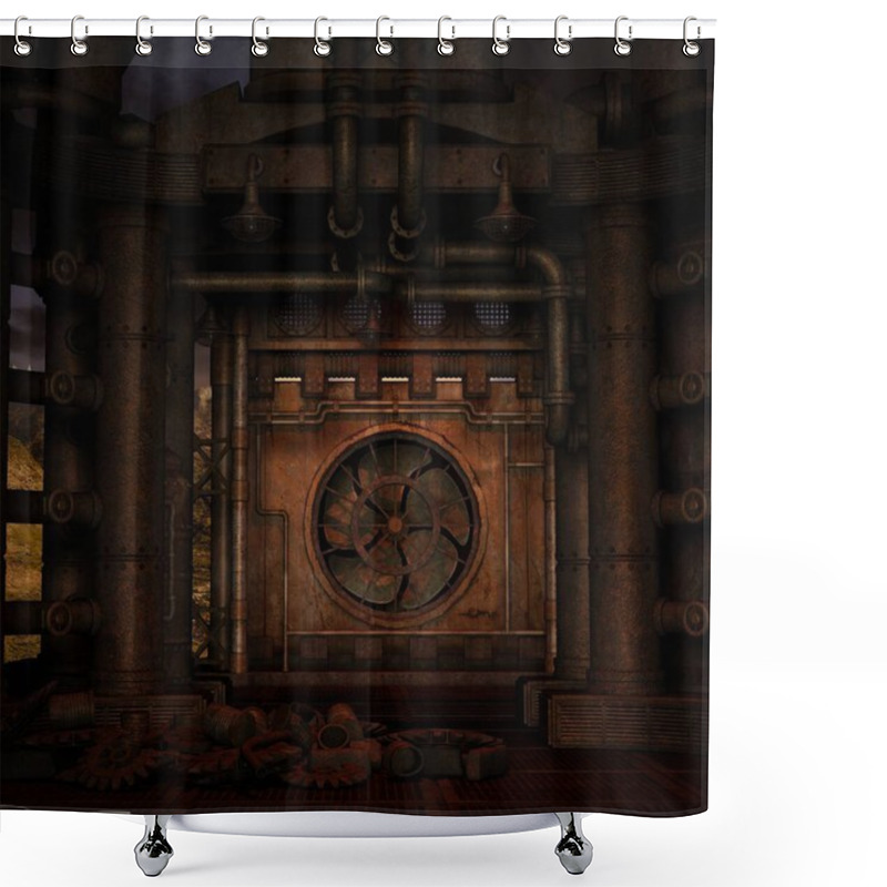 Personality  3d Illustration Of An Fantasy Background Shower Curtains