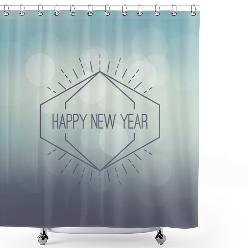 Personality  Abstract Blurred Vector Background With Sparkle Stars Shower Curtains