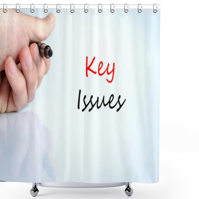 Personality  Key Issues Text Concept Shower Curtains