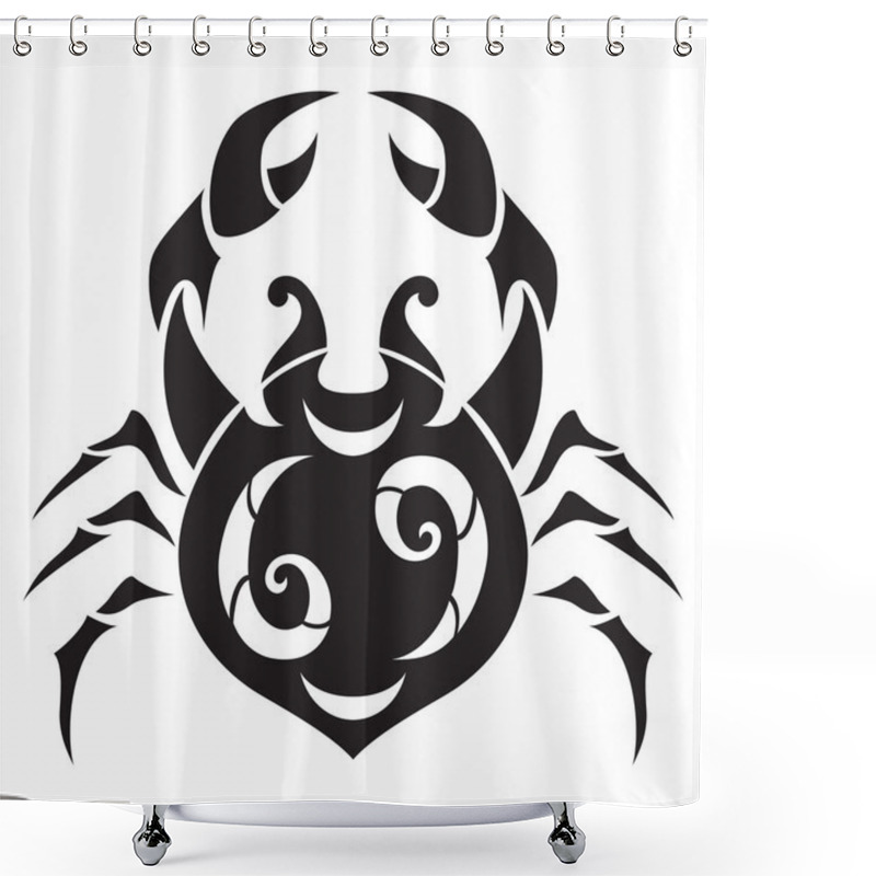 Personality  Cancer Zodiac Sign Shower Curtains