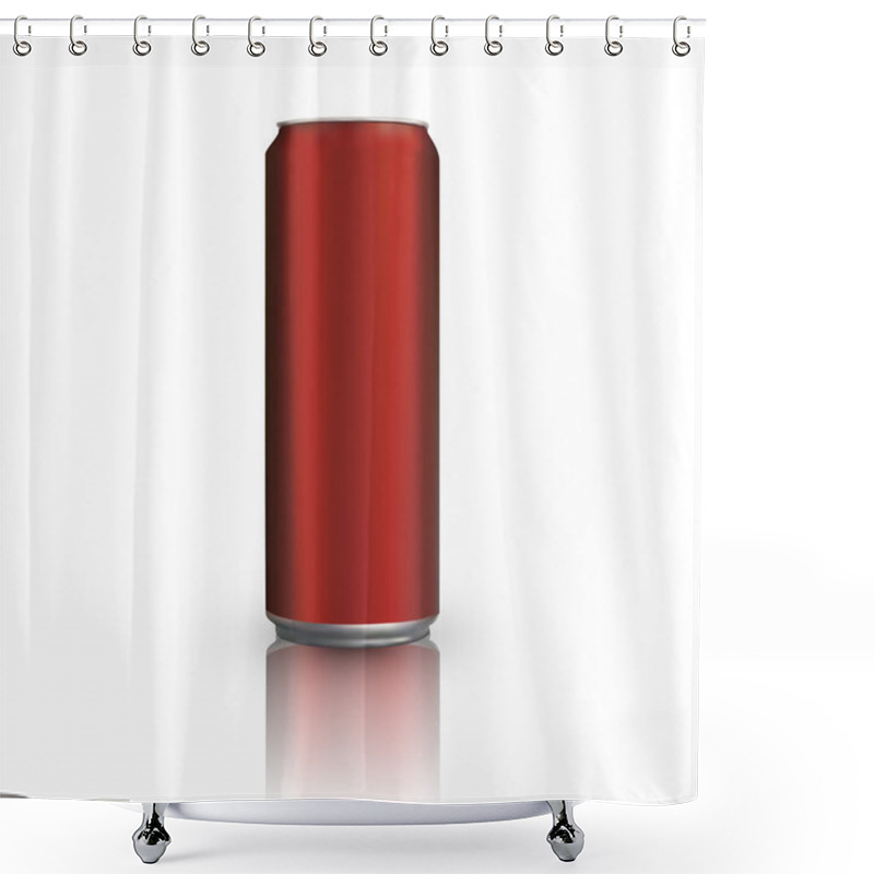 Personality  Red Aluminum Can. Vector Illustration Shower Curtains