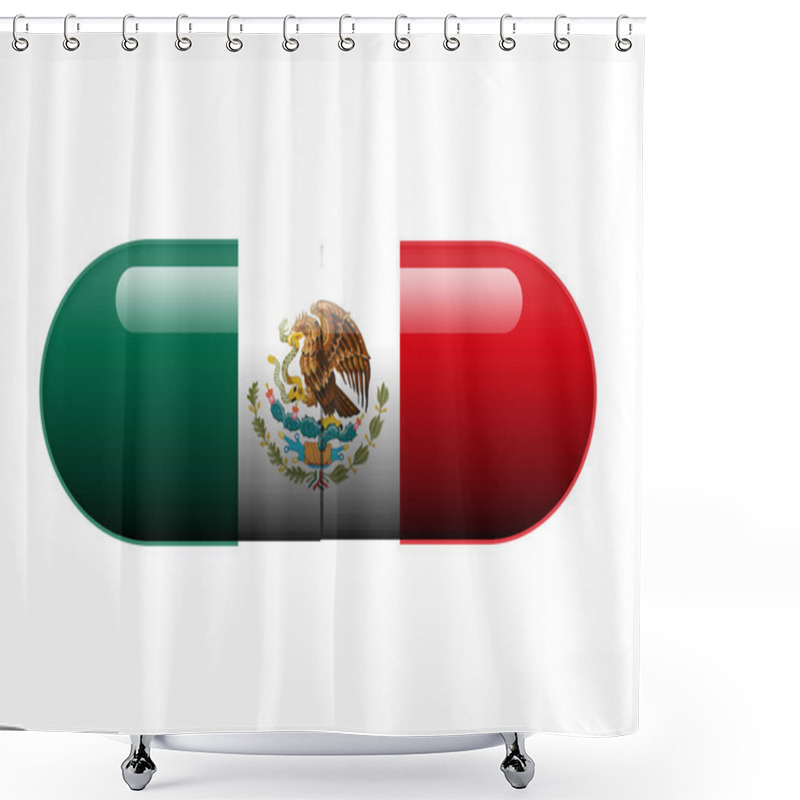 Personality  Mexican Pill Shower Curtains