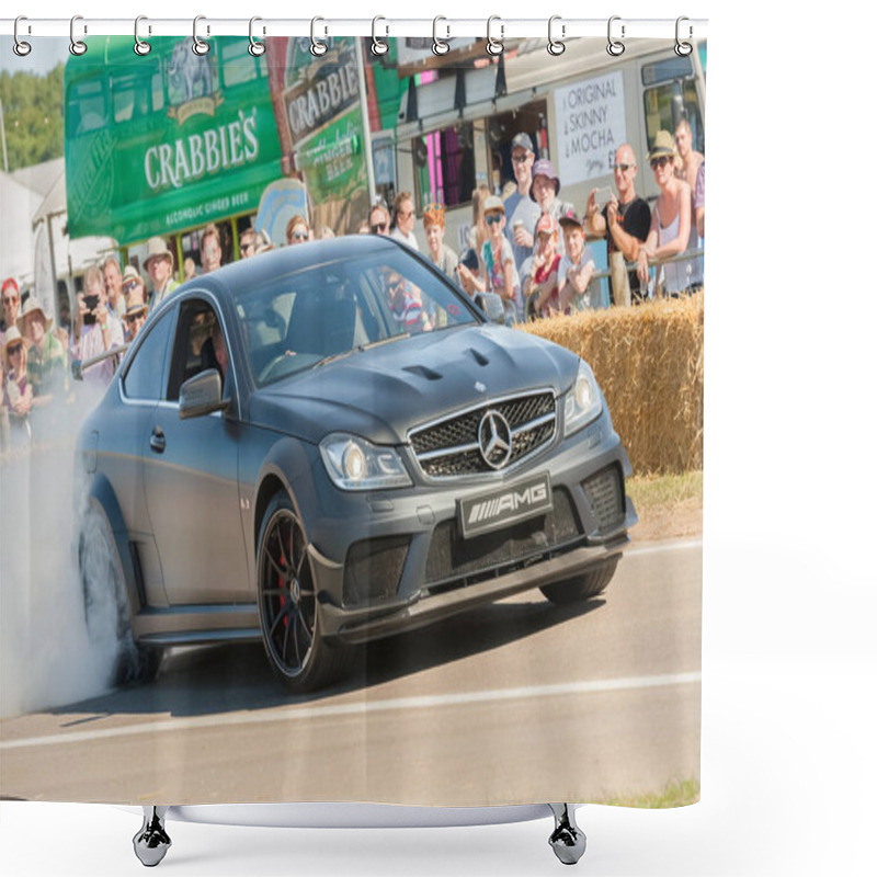 Personality  Mercedes AMG Drifting Shower Curtains