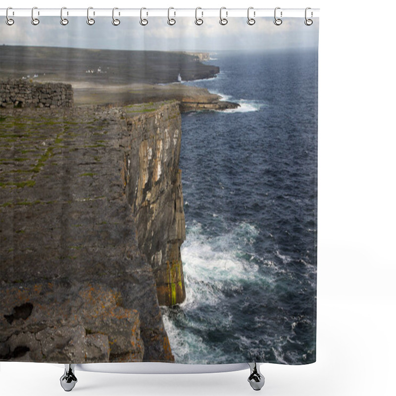 Personality  Views Of The Rocks Dun Aonghasa On The Island Inishmore Shower Curtains