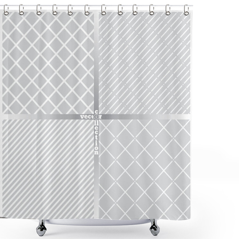 Personality  Seamless Pattern Set Ft Shower Curtains