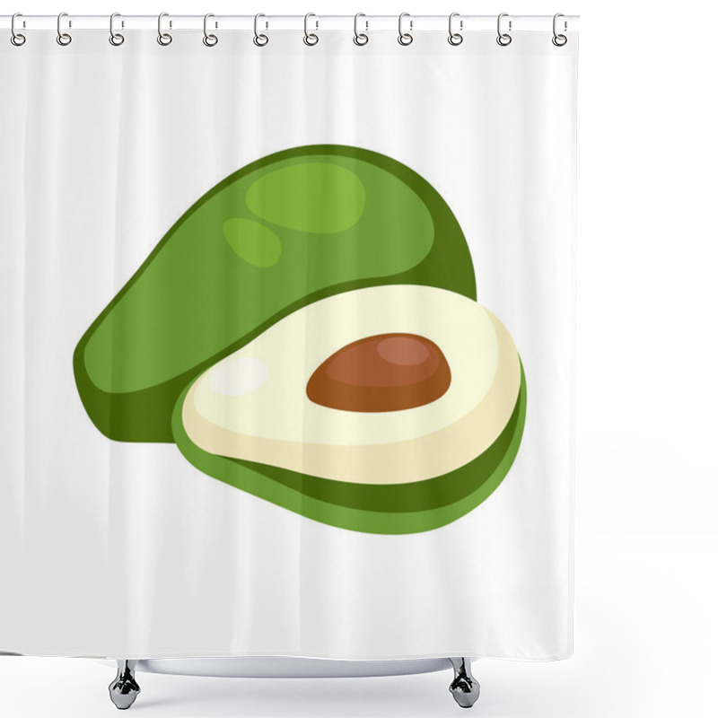 Personality  Fruit Flat Icon Shower Curtains