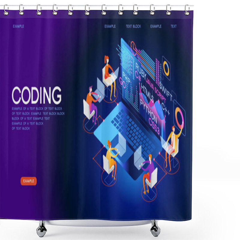 Personality  PROGRAMMING SKILLS  Concept Banner Shower Curtains