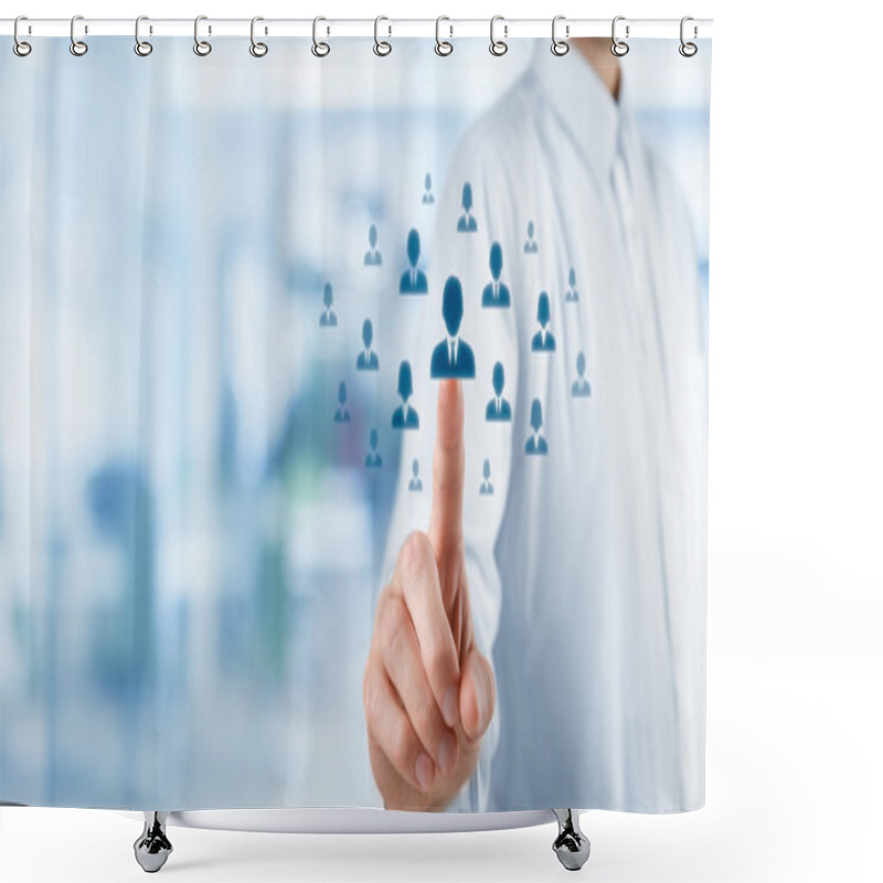 Personality  Human Resources Officer Choose Employee Shower Curtains