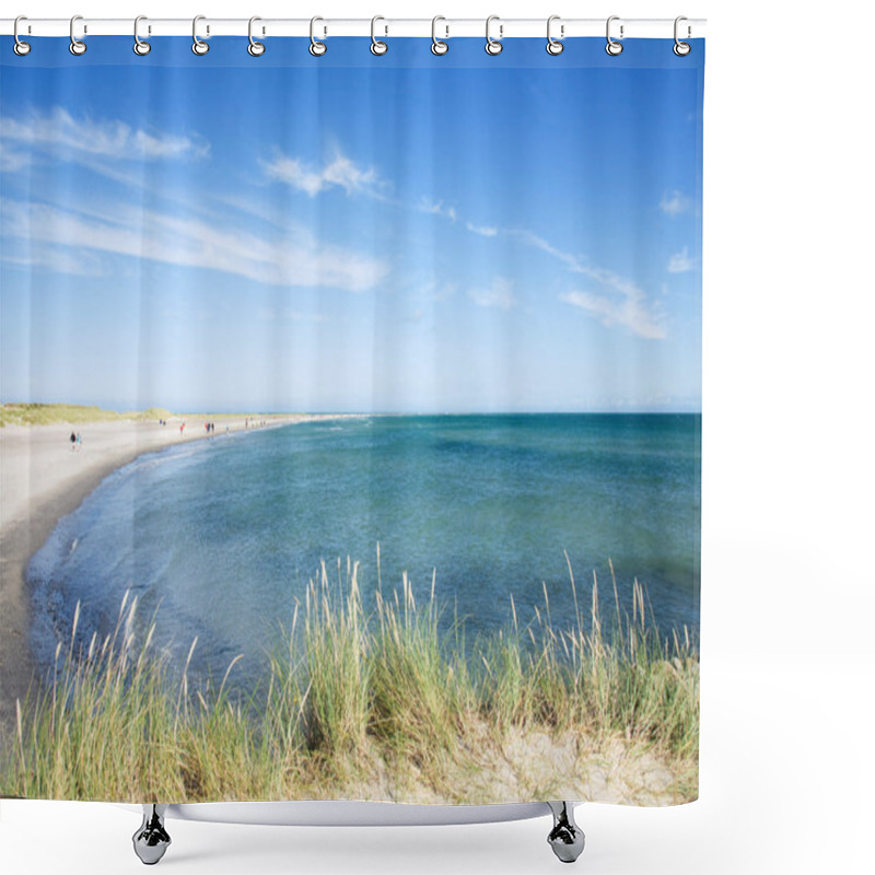 Personality  View Towerds Sandy Peninsula Of Skagen (The Skaw), Nordjylland, Jutland Den Shower Curtains