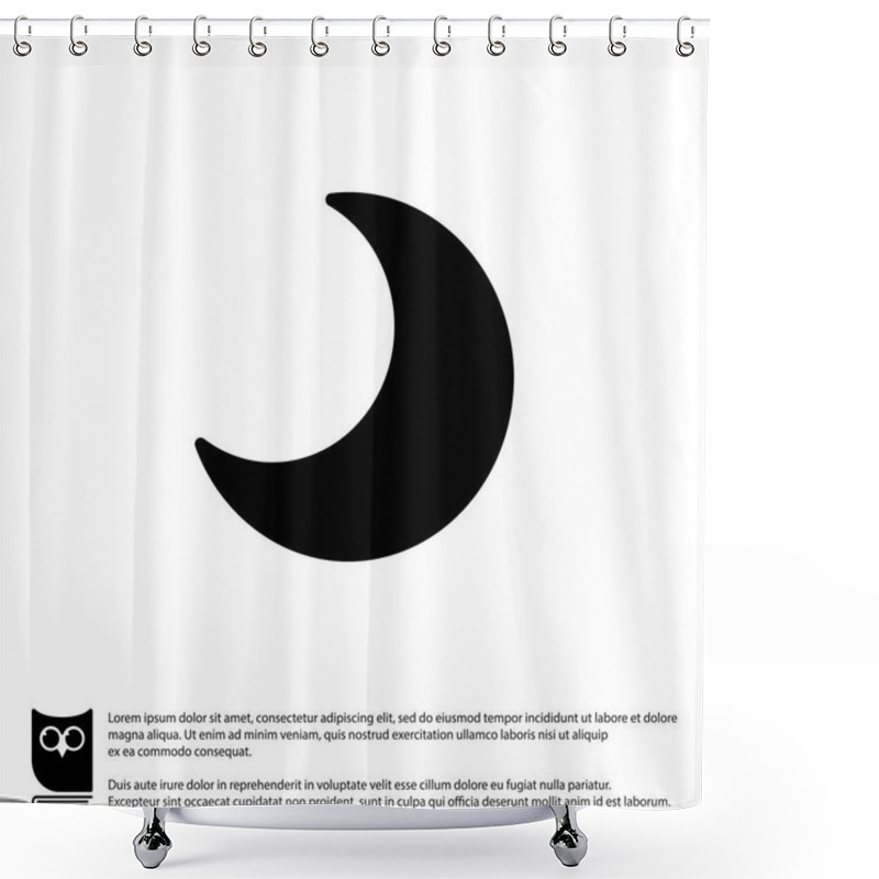 Personality  Moon Web Icon Shower Curtains