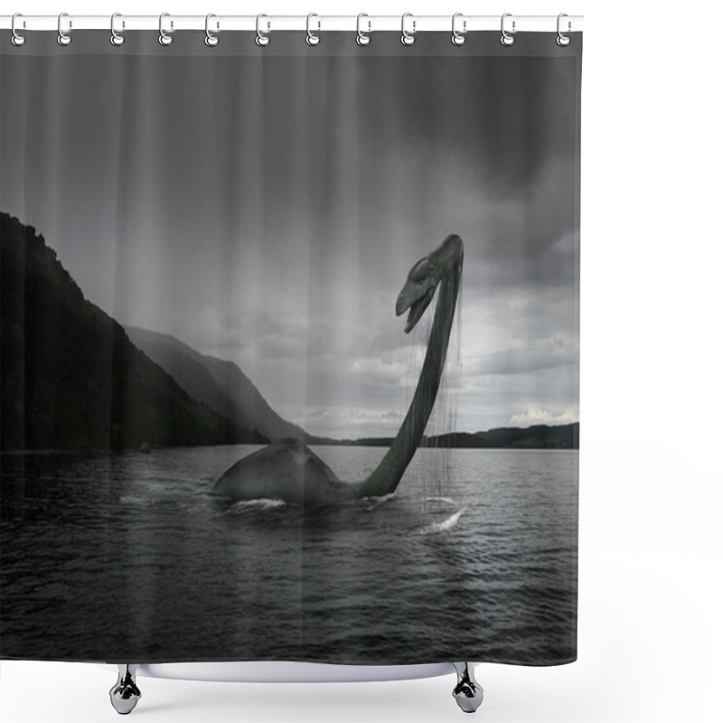 Personality  Nessie Shower Curtains