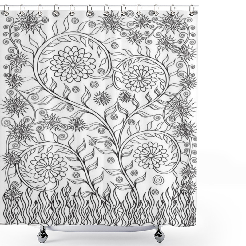 Personality  Flower1_pr2_3_��_ Shower Curtains