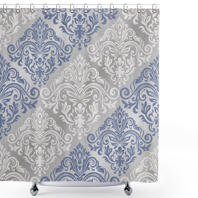 Personality  Vector Seamless Border In Victorian Style. Seamless Oriental Pat Shower Curtains