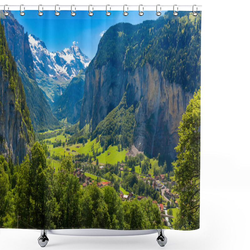 Personality  Mountain Village Lauterbrunnen, Switzerland Shower Curtains