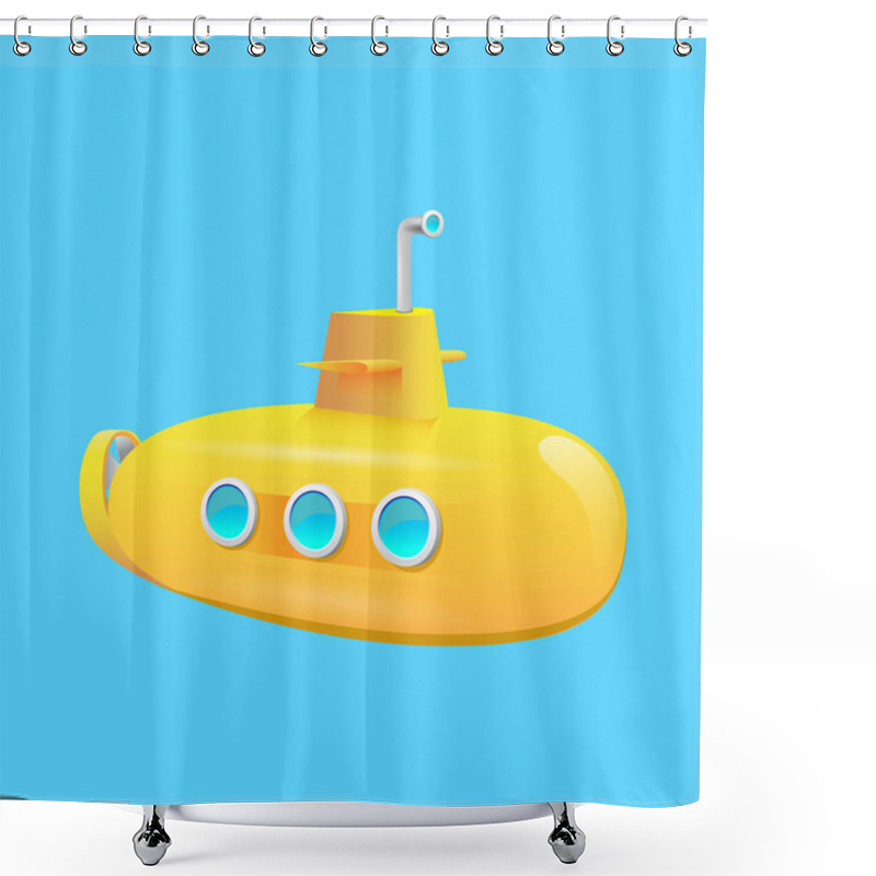 Personality  Yellow Submarine Shower Curtains