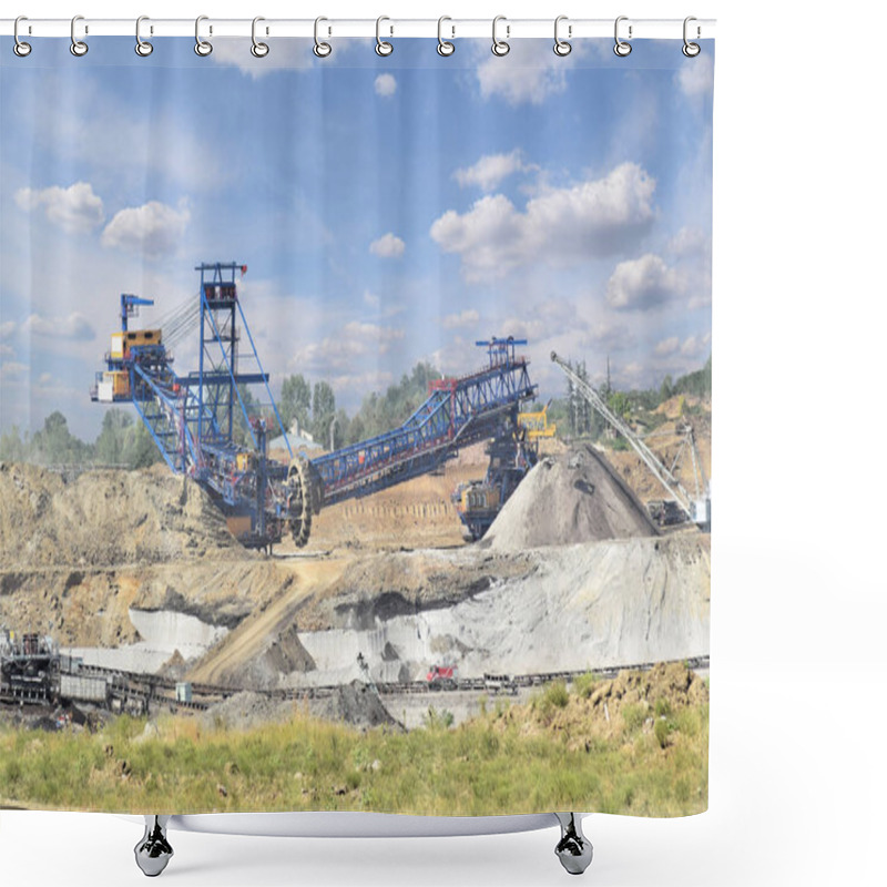 Personality  Surface Coal Mine In Central Serbia      Shower Curtains