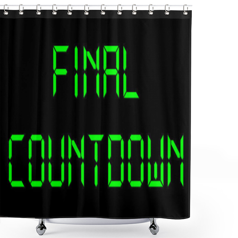 Personality  Final Countdown Shower Curtains