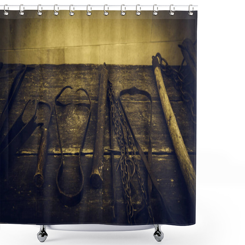 Personality  Medieval Instrument Of Torture Shower Curtains