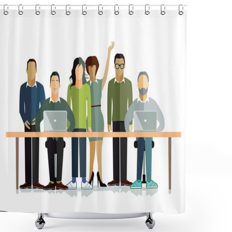 Personality  Working Environment Shower Curtains