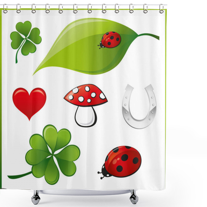 Personality  Good Luck Shower Curtains